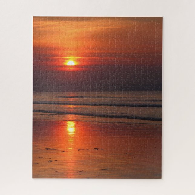 Blazing Beach Sunset - 16x20 - 520 Stk. (Vertikal)