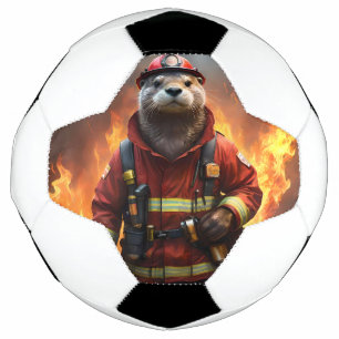 **"Blazing Brawn: The Otter Firefighter"*** Fußball