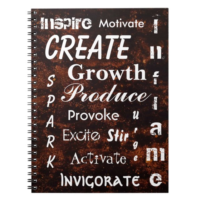 Blazing Bronze Writing Notizblock (Vorderseite)