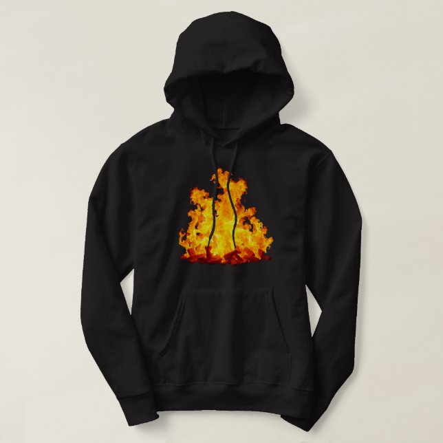 Blazing Fire Men's Basic Hooded Sweatshirt (Design vorne)
