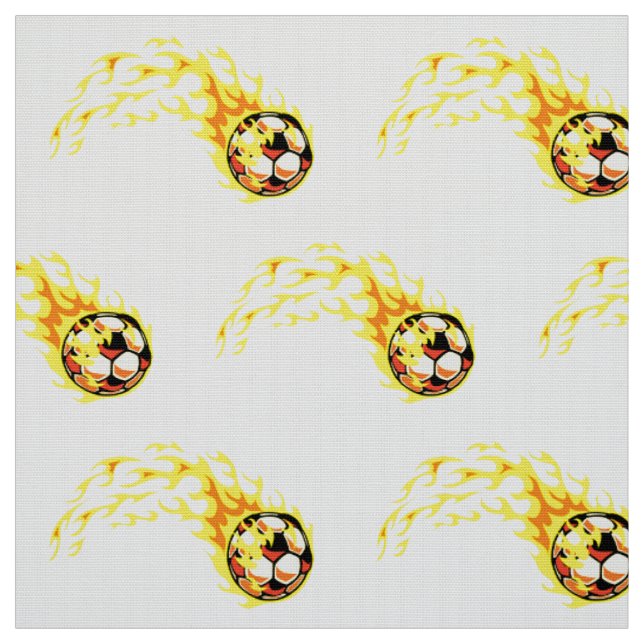 Blazing Futbol Soccer Ball Stoff (Muster)