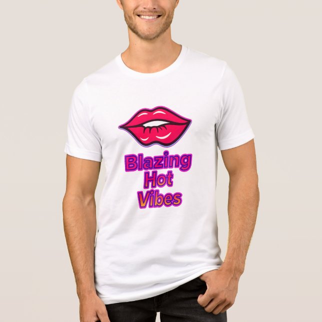 Blazing Hot Vibes Bella+Leinwand Tri-Blend T - Shi Tri-Blend Shirt (Vorderseite)