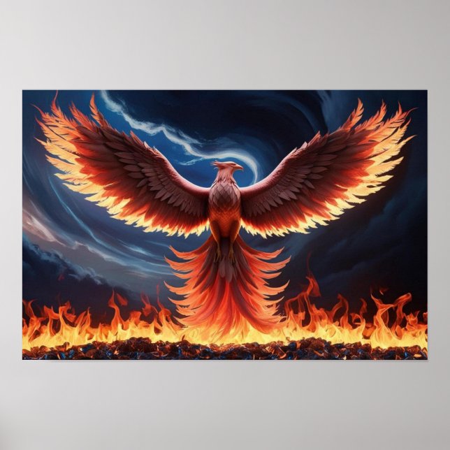 Blazing Phoenix Rise from the Ashes Poster (Vorne)
