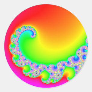 Blazing Sun Runder Aufkleber