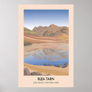 Blea Tarn Lake District Reiseplakat Poster