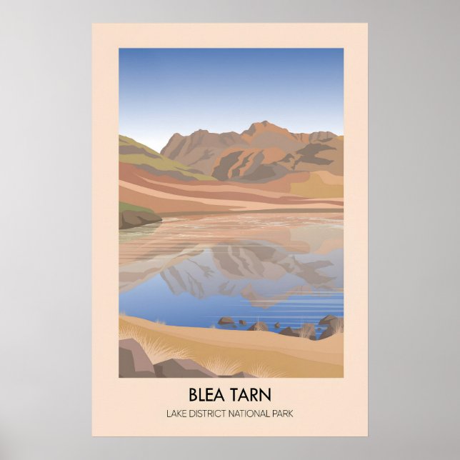 Blea Tarn Lake District Reiseplakat Poster (Vorne)