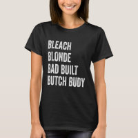 Bleach Blonde Bad Butch Körper eine schwarze Frau
