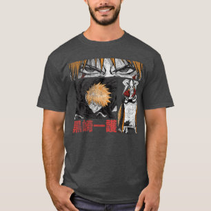 Bleach Grafik Ichigo Comic-Book-Stil Anime T-Shirt