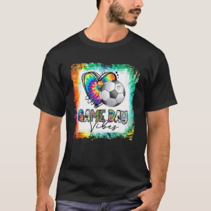 Bleached America Soccer Game Day Vibes Soccer Mama T-Shirt
