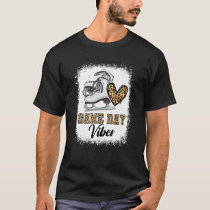 Bleached Ice Skaten Game Day Vibes Ice Skaten Mo T-Shirt