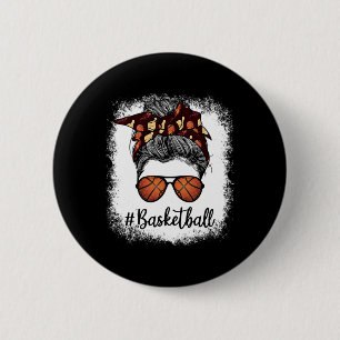 Bleached Life Bysketbyll Mama Leopard Messy Bun Gl Button