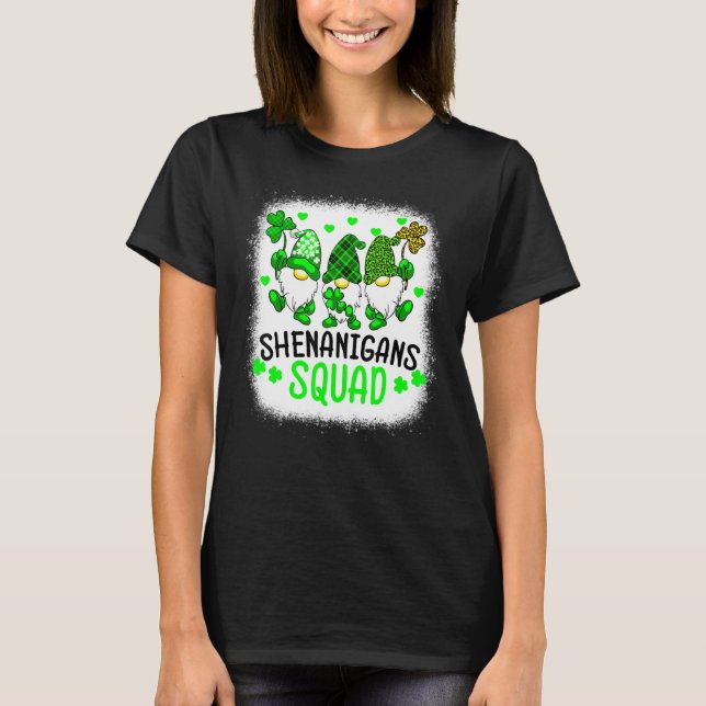Bleached Shenanigans Squad St Patrick's Day Gnomes T-Shirt (Vorderseite)