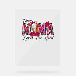 Bleached This Mama Loves Her Herd Mother's Day Cow