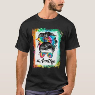 Bleached Tunt Life Messy Bun Hair Sunglasslasche K T-Shirt