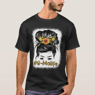 Bleaches G Ma Messy Haare Bun Sonnenblumen Frauen T-Shirt