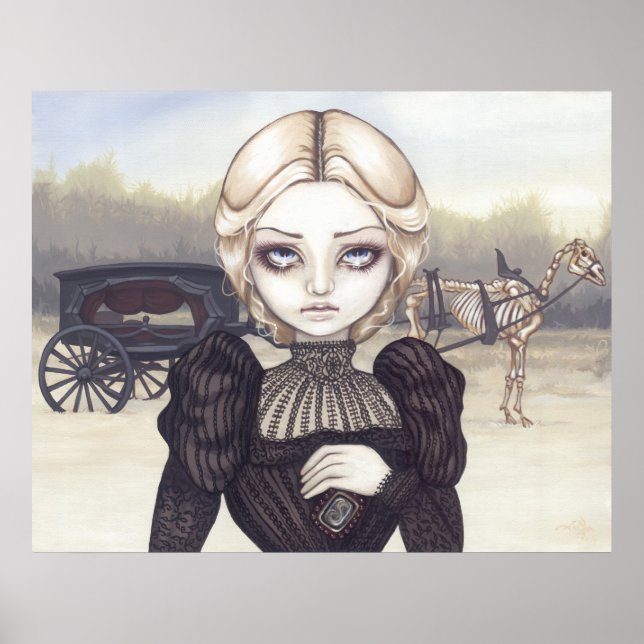 Bleak Mourning Art drucken viktorianisch gotisch Poster (Vorne)