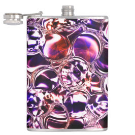 Blebs aus farbigem Glas oder wertvollen Steinen? Flachmann