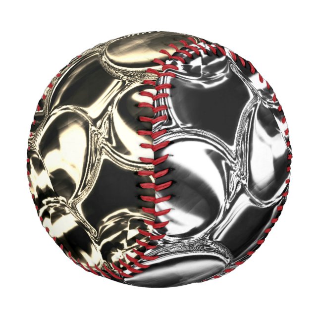 Blebs aus Gold oder Glasblasen? Farbe mischen Baseball (Schrägansicht)