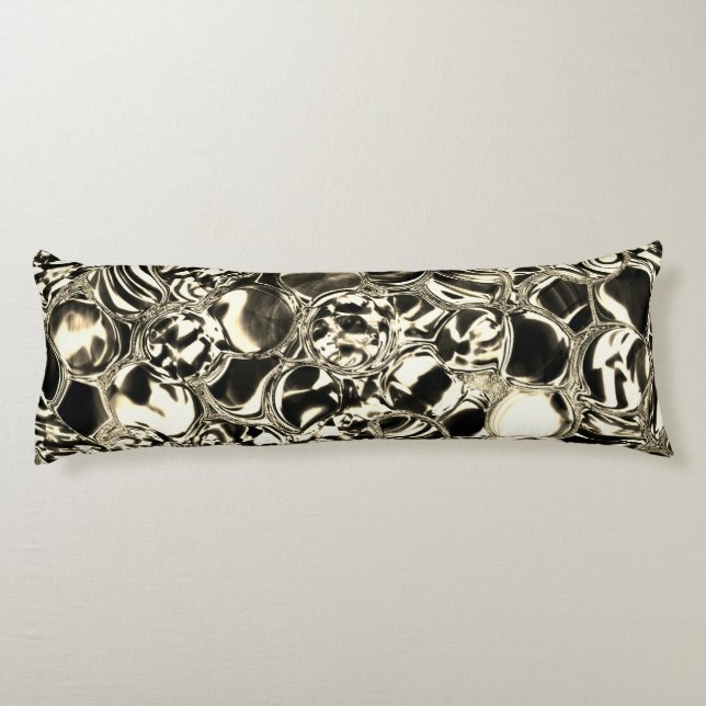 Blebs aus Gold oder Glasblasen, Helligkeit? Seitenschläferkissen (Rückseite)