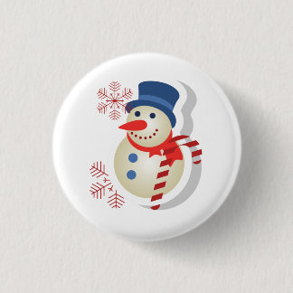 Blech des Schneemanns Button