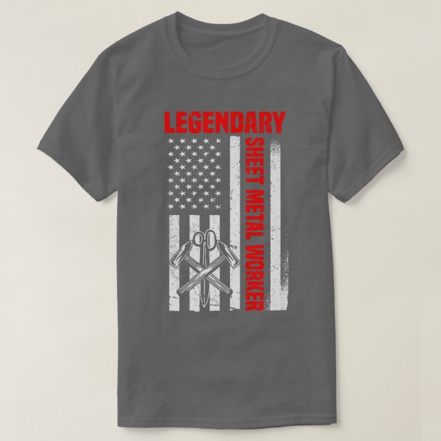 Blecharbeiter Funny Sprichwort  T-Shirt (Design vorne)