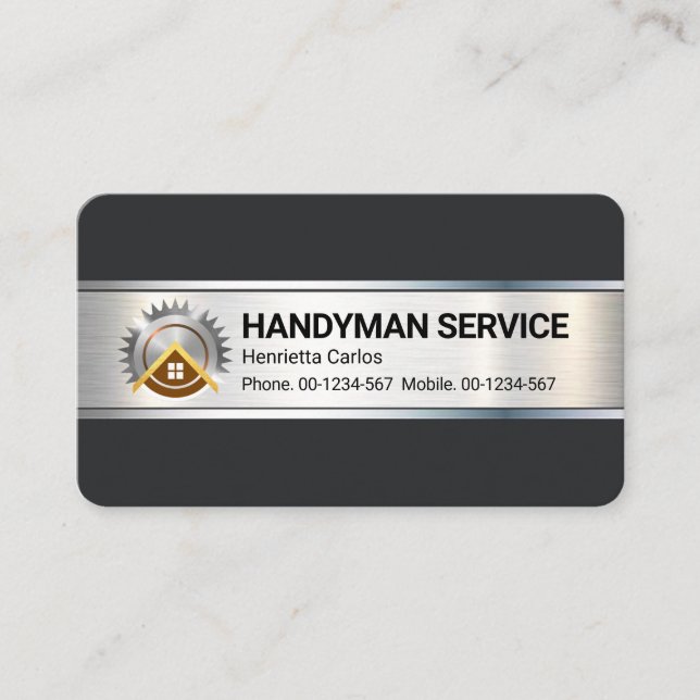Blechbürste für Handyman Visitenkarte (Vorderseite)