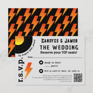 Blechflame Vinyl Record Album Cover UAWG RSVP Karte