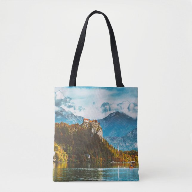 Bled Castle: Slowenischer Cliff-Blick. Tasche (Vorderseite)