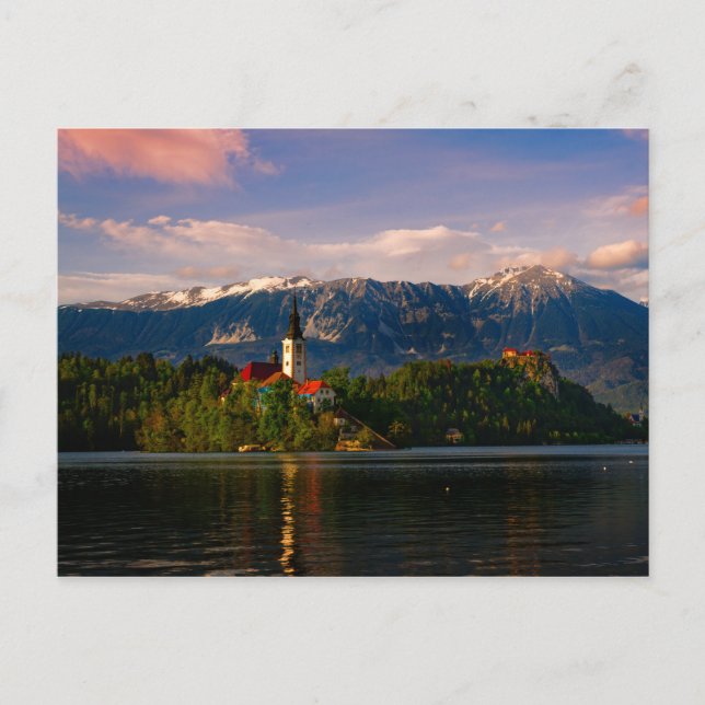 Bled Lake Postkarte (Vorderseite)