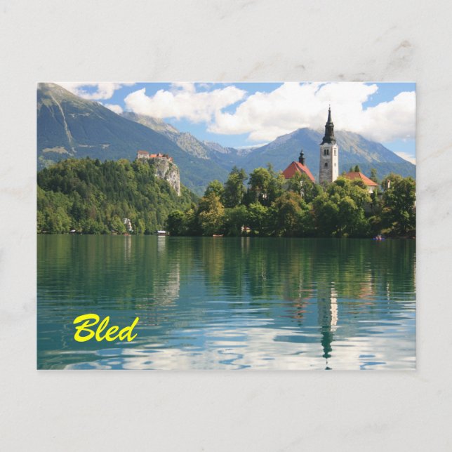 Bled Lake Postkarte (Vorderseite)