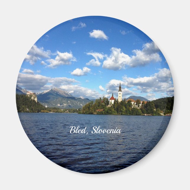 Bled, Slovenia landscape photograph Magnet (Vorne)