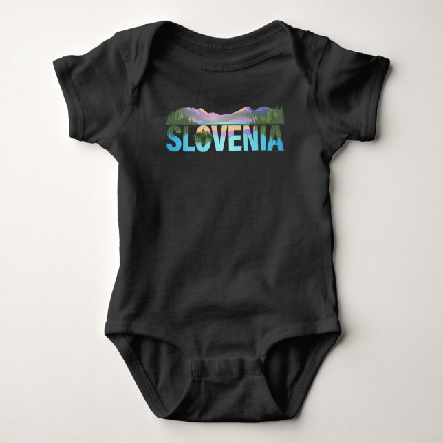 Bled Slovenien Europe Baby Strampler (Vorderseite)