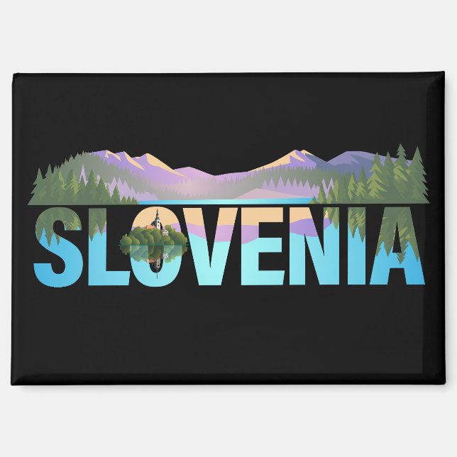 Bled Slovenien Europe Magnet (Vorderseite)
