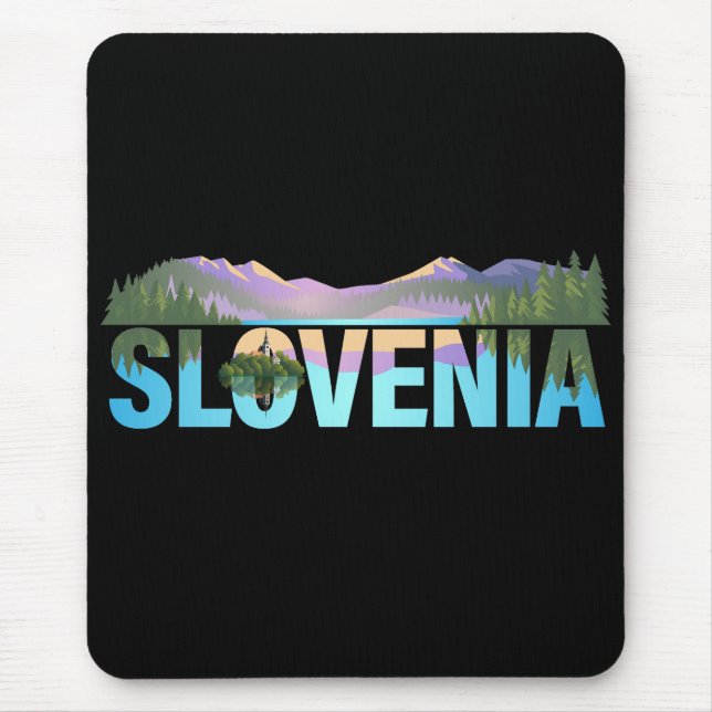 Bled Slovenien Europe Mousepad (Vorne)