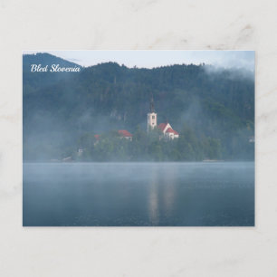 Bled Slovenien Feiertagspostkarte