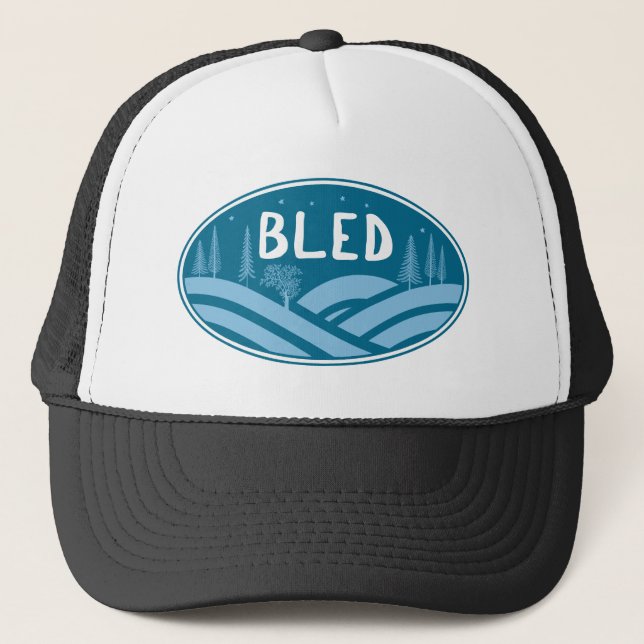 Bled Slovenija im Freien Truckerkappe (Vorderseite)
