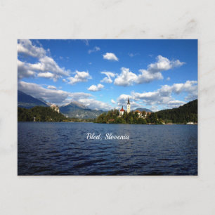 Bled, Slowenien - Landschaftsbild Postkarte