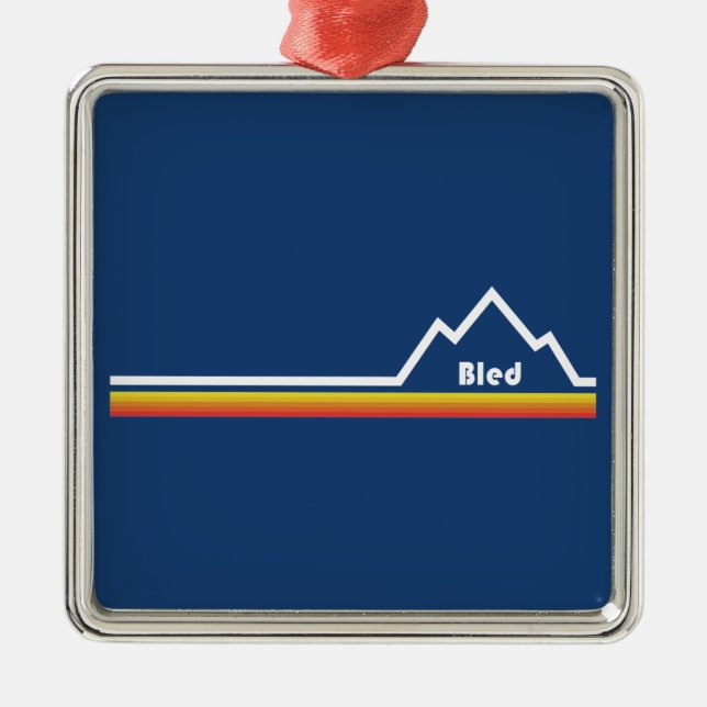 Bled, Slowenien Ornament Aus Metall (Vorne)