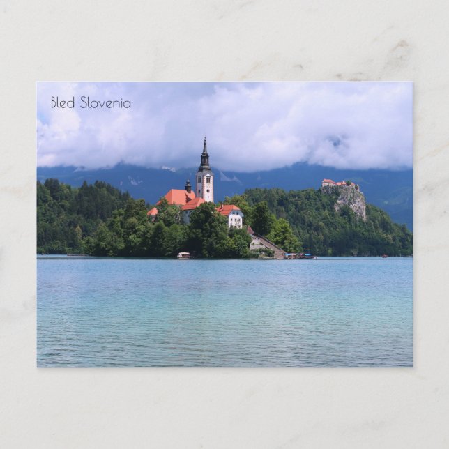 Bled Slowenien Postkarte (Vorderseite)