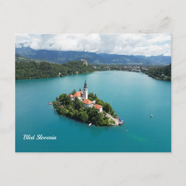 Bled Slowenien Postkarte (Vorderseite)