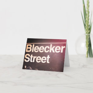 Bleecker Street, Greenwich Village, Manhattan NYC Karte