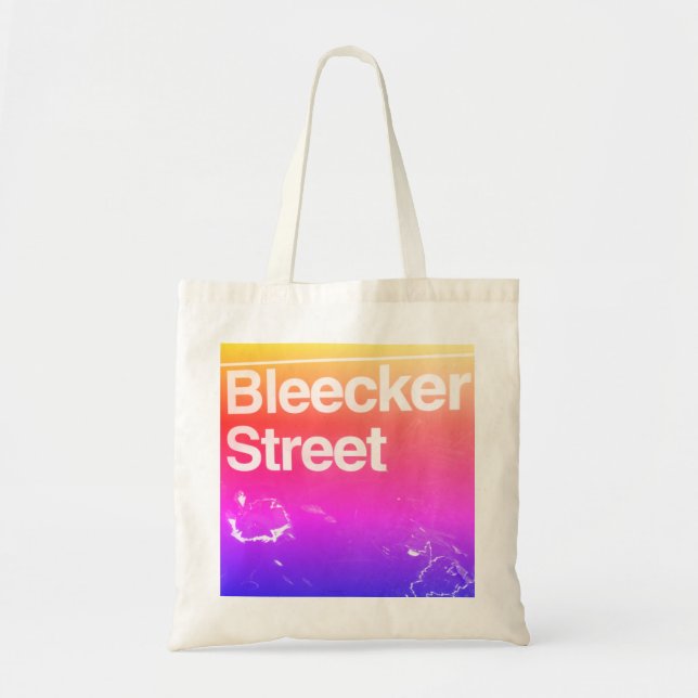 Bleecker Street, Greenwich Village, Manhattan NYC Tragetasche (Vorne)