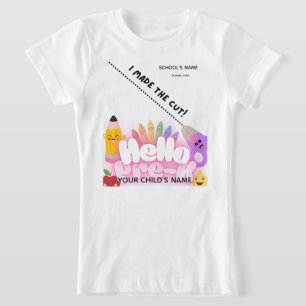 BLEEGRAPHICS: Hallo, Vorschule! T-Shirt