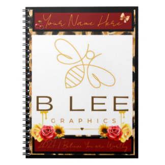 BLEEGRAPHICS | Logo Spiral Notizbuch Notizblock