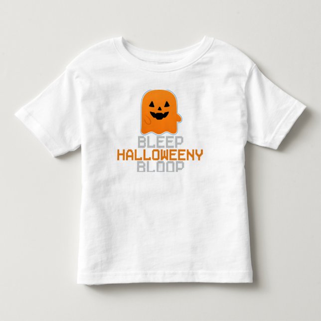 BLEEP HALLOWEENY BLOOP KLEINKIND T-SHIRT (Vorderseite)