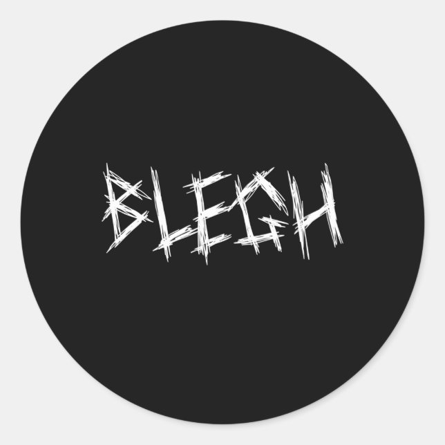 Blegh Metalcore Vocalist Djent Deathcore Runder Aufkleber (Vorderseite)