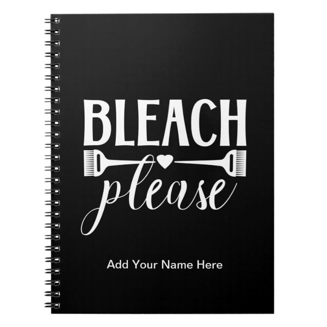 Blei Bitte - Friseur Stylist Journal Notizblock (Vorderseite)