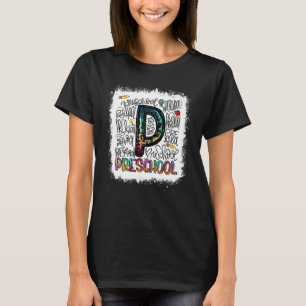 Blei Leopard Gefärbte Krawatte Typografie in der V T-Shirt