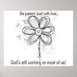 Blei mit Liebe, Erwachsenenfärbung mit Halbdunkel Poster