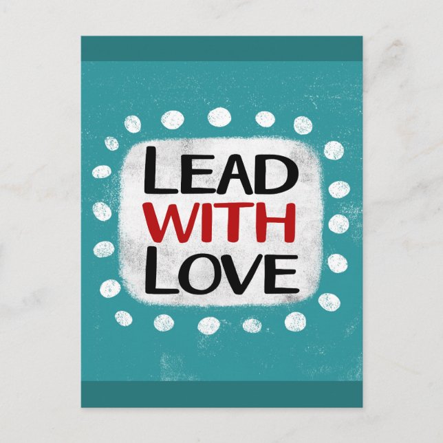 Blei mit Liebe Postkarte (Vorderseite)